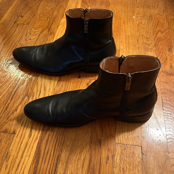 100% Genuine Italian Leather Men’s Chelsea Boots - Picture 1 of 5